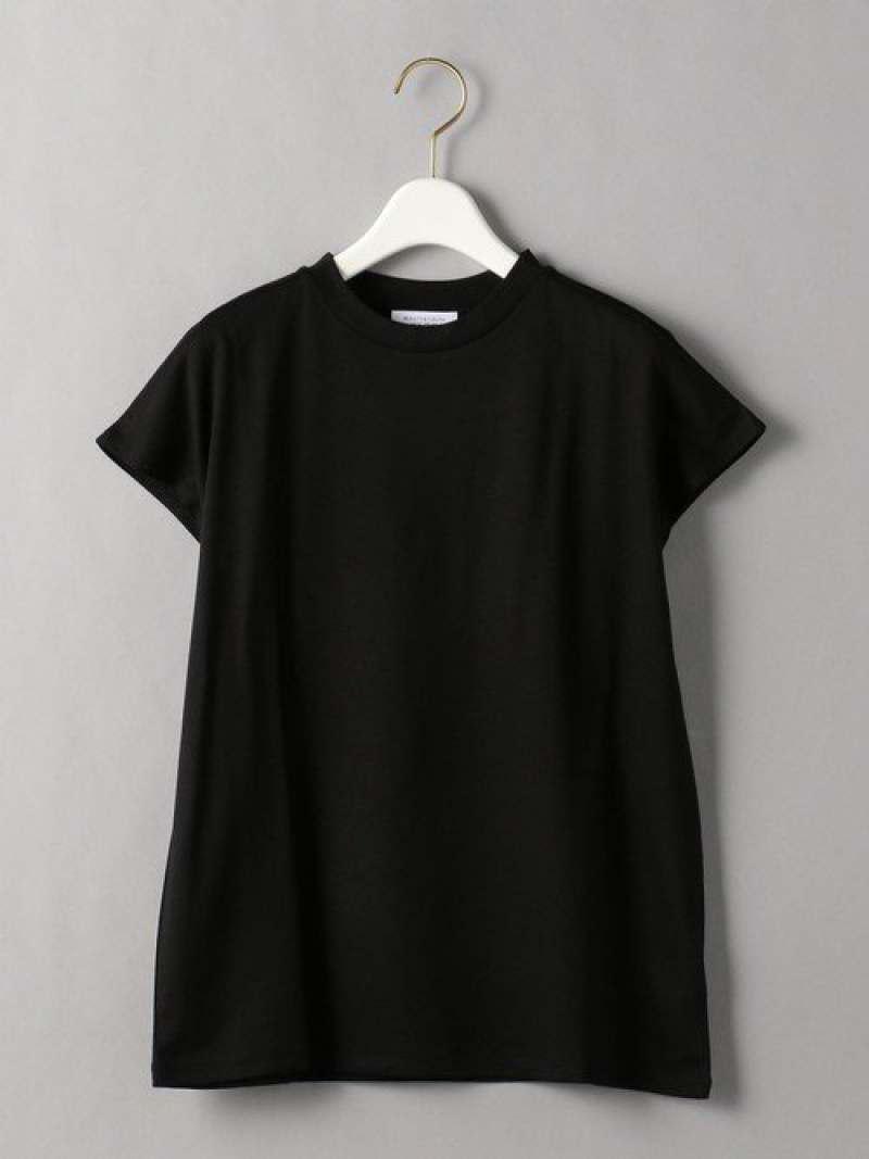 BY クルーネックフレンチスリーブTシャツ