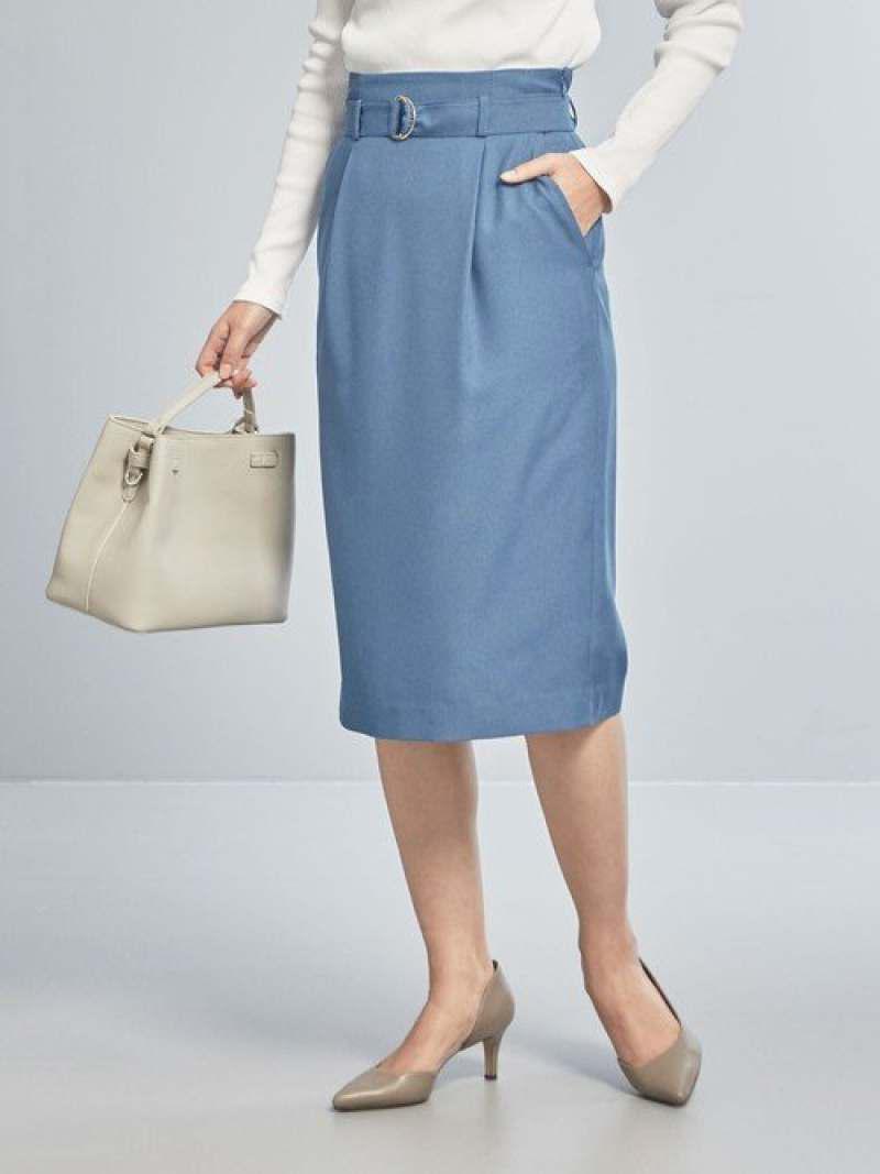 【WORKTRIPOUTFITS】★WTOPEツイルベルトタイトスカート