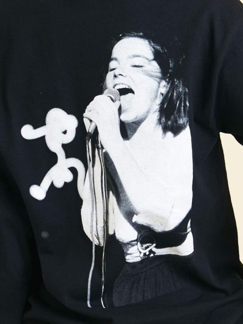【別注】<idilliaco>∴Bjork フォトプリントロングスリーブTシャツ о