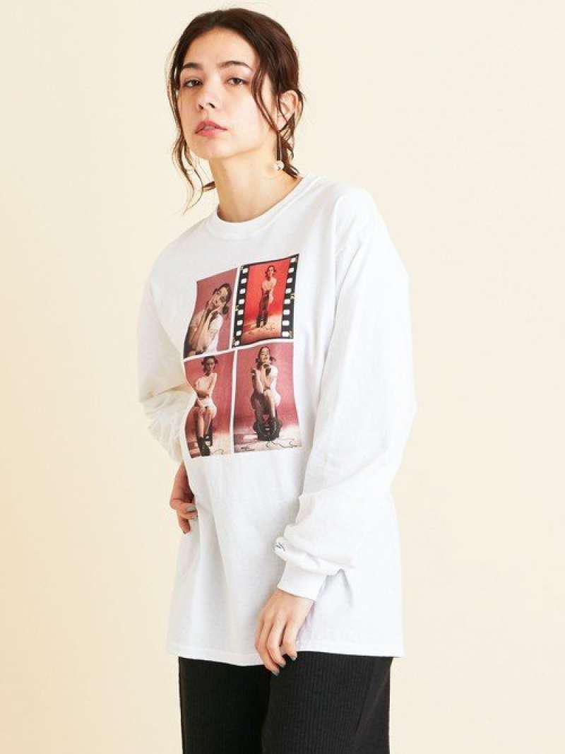 【別注】<idilliaco>∴Bjork フォトプリントロングスリーブTシャツ о