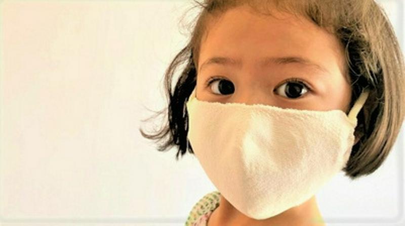 子供用（目安5歳～10歳）【洗える＆消臭】和紙ニットマスク