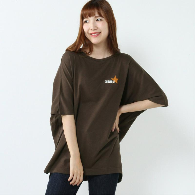 【コンバース】ガーゼミニ裏毛ドルマンＢＩＧＴシャツ（コンバース/CONVERSE）