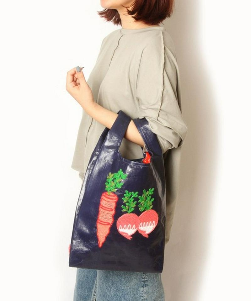刺繍マーケットトートバッグ