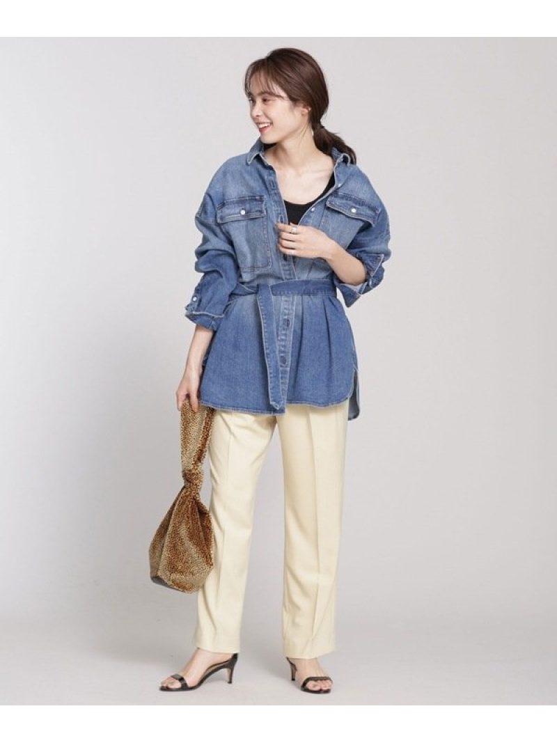 Almond/デニムビッグシャツ（Healthy denim）