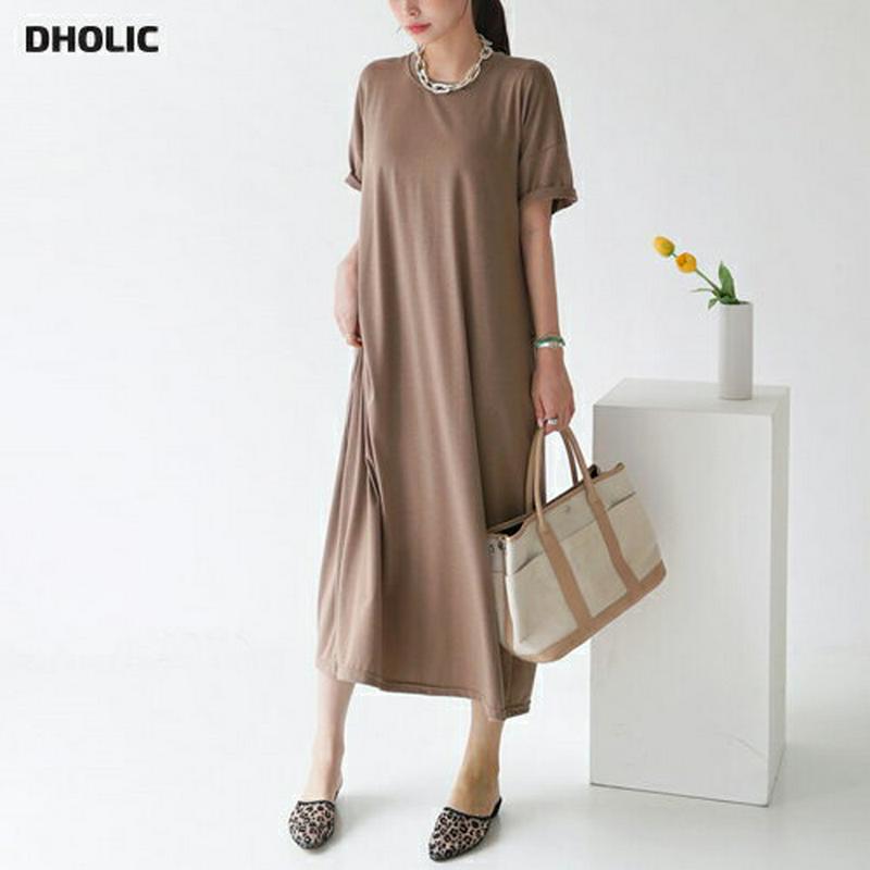 ボタンロングワンピース・全4色・b63004 レディース【ops】【韓国 ファッション ワンピース ロング ロングワンピース 半