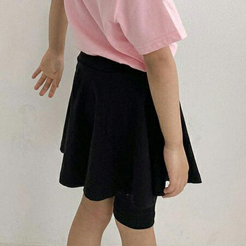 フレアスカートハーフレギンス・u04143・キッズ 【3~8才】【pt】【韓国 ファッション ボトムス レギンス パンツ スパッ