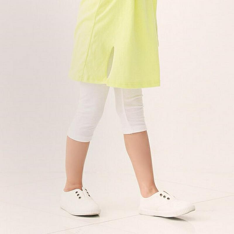 5COLORSクロップドレギンス・u04146 キッズ【3~8才】【pt】【レギンス ズボン パンツ クロップド丈 七分丈 7分