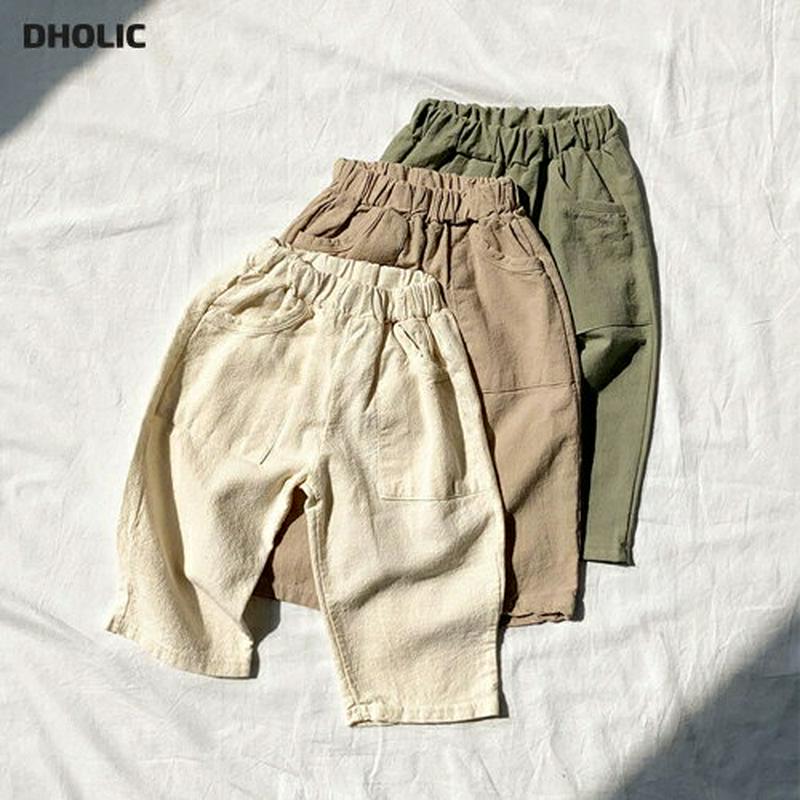3COLORSコットンパンツ・u04149 キッズ【3~8才】【pt】【パンツ ロングパンツ 長ズボン ズボン コットン 綿 単