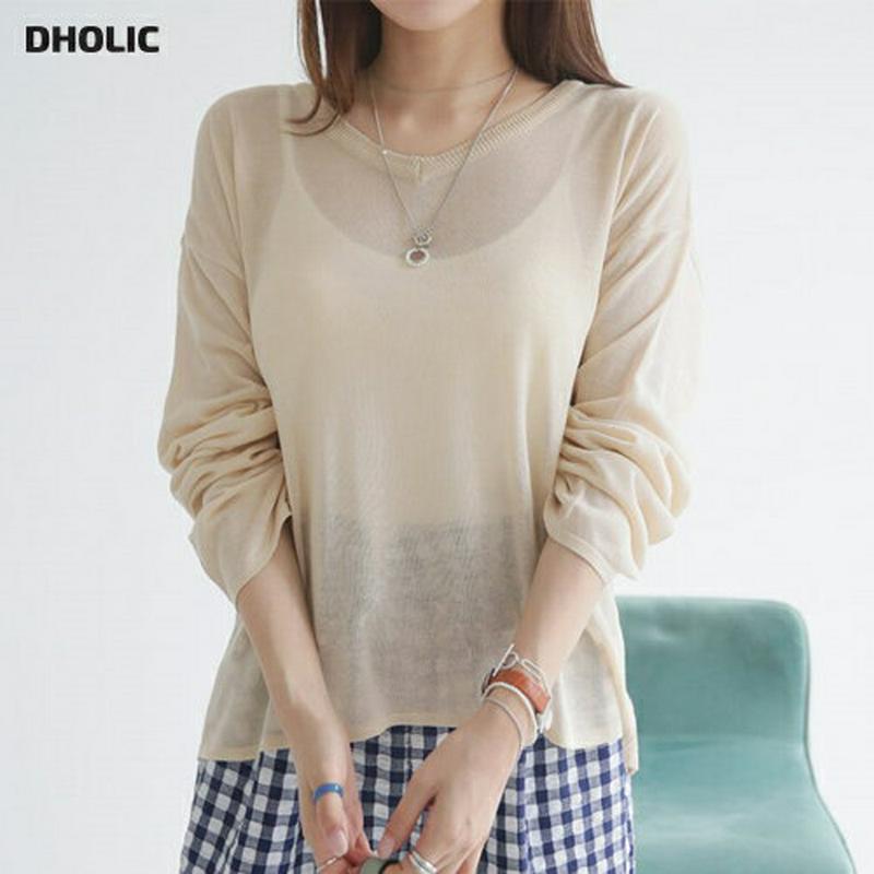 【新作10%OFF】Vネックシースルーニット・全3色・b62995 レディース【tops】【韓国 ファッション トップス ニット
