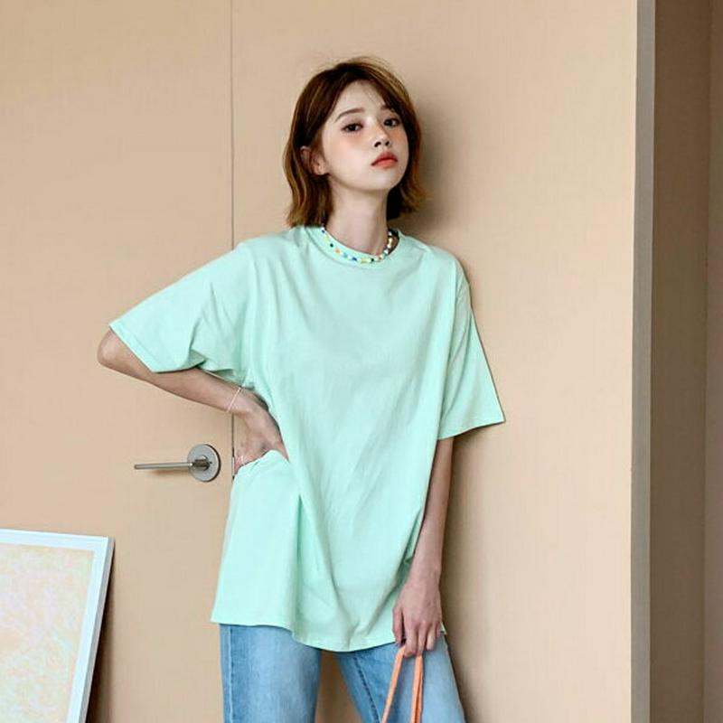 【新作10%OFF】ルーズフィットTシャツ・全7色・56029 レディース【tops】【韓国 ファッション トップス Tシャツ 