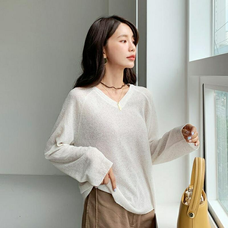 【新作10%OFF】Vネックラグランニット・全5色・t56034 レディース【tops】【韓国 ファッション トップス 長袖 ロ