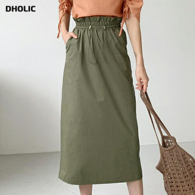 【新作10%OFF】ドロストHラインスカート・全3色・t56049 レディース【sk】【韓国 ファッション スカート ロング ロ