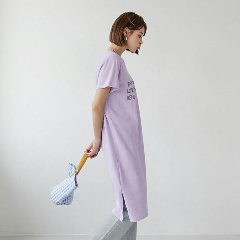 【新作10%OFF】レタリングワンピース・全5色・b56037 レディース【ops】【韓国 ファッション ワンピース ミディ丈 