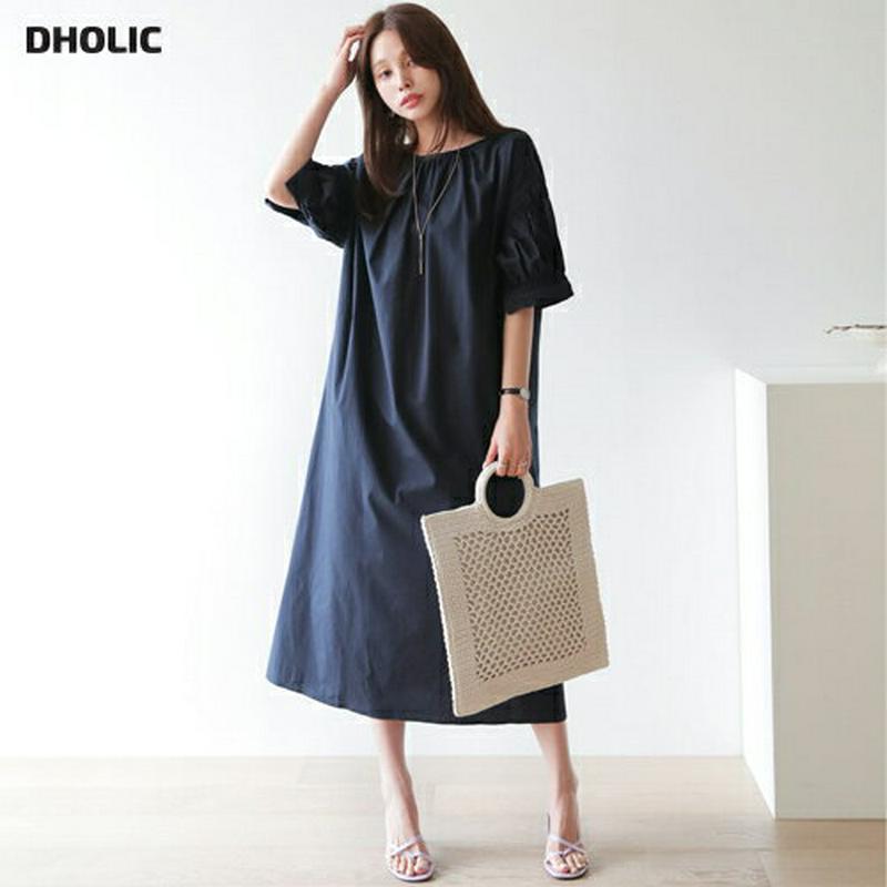 【只今10%OFF】2WAYギャザーワンピース・全2色・b62965 レディース【ops】【韓国 ファッション ワンピース ロン