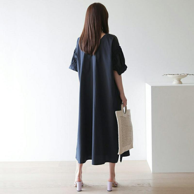 【只今10%OFF】2WAYギャザーワンピース・全2色・b62965 レディース【ops】【韓国 ファッション ワンピース ロン