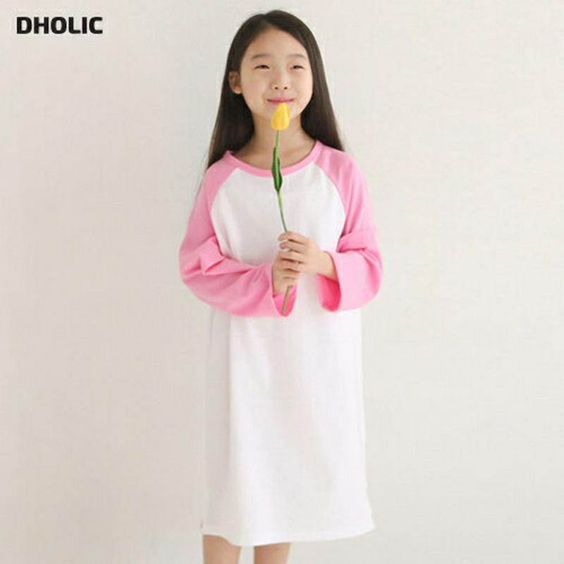 配色ラグランワンピース・u04210・キッズ 【3~8才】【ops】【韓国 ファッション ワンピース ロング ミディ 膝丈 ミド