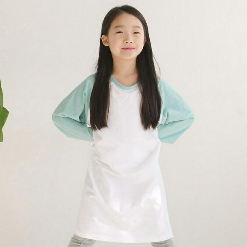 配色ラグランワンピース・u04210・キッズ 【3~8才】【ops】【韓国 ファッション ワンピース ロング ミディ 膝丈 ミド