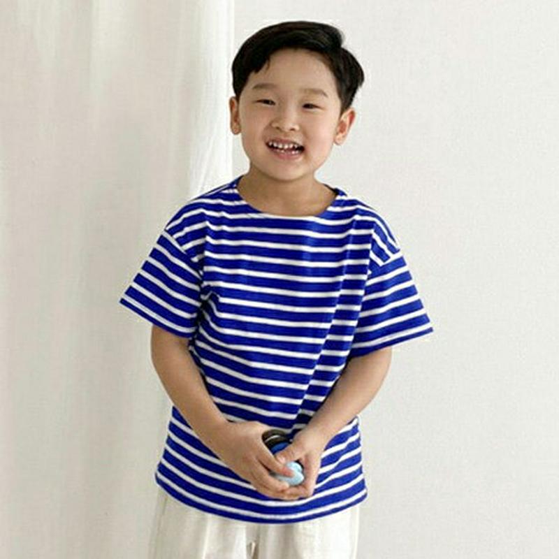 10COLORS長袖ボーダーTシャツ・u04148・キッズ 【3~8才】【tops】【韓国 ファッション トップス Tシャツ カ