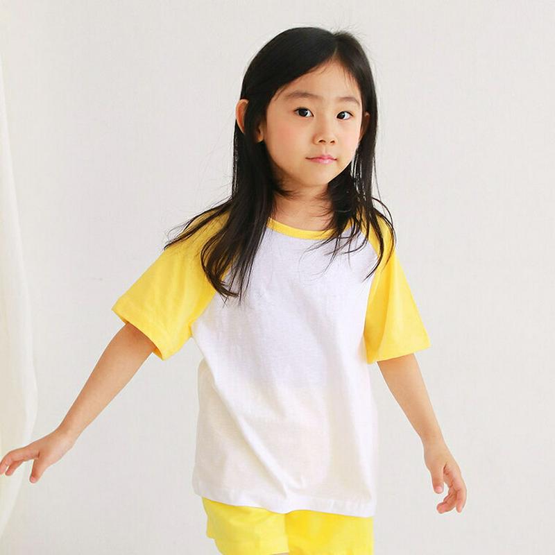 ハーフラグランTシャツ・u04217・キッズ 【3~8才】【tops】【韓国 ファッション トップス Tシャツ カットソー 半袖