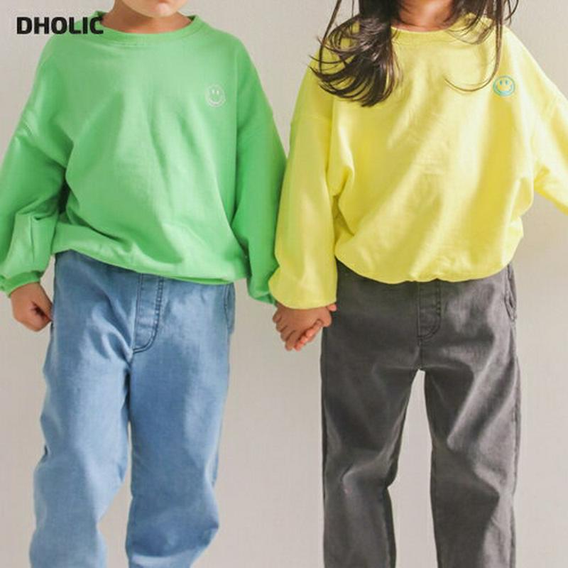 smileスウェット・u04171・キッズ 【3~8才】【tops】【韓国 ファッション トップス スウェット トレーナー ラウ