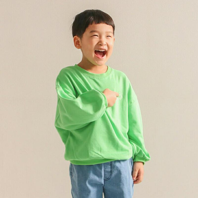 smileスウェット・u04171・キッズ 【3~8才】【tops】【韓国 ファッション トップス スウェット トレーナー ラウ