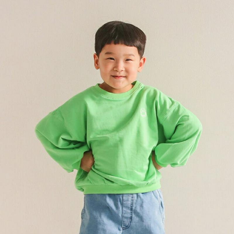smileスウェット・u04171・キッズ 【3~8才】【tops】【韓国 ファッション トップス スウェット トレーナー ラウ