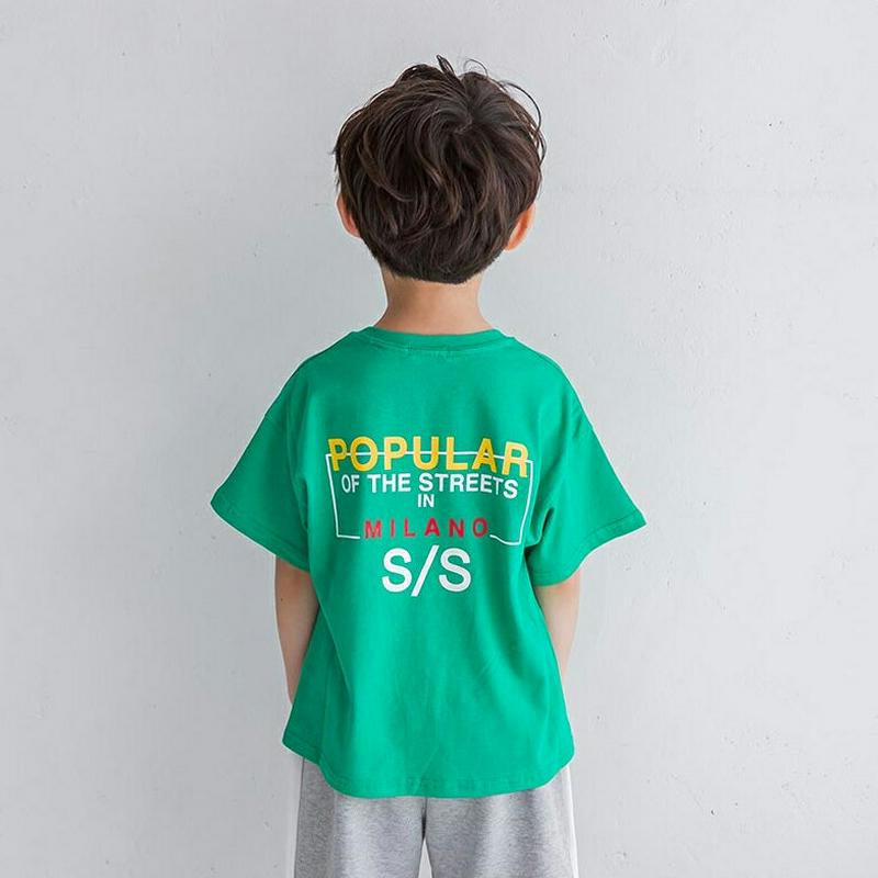 SS milano半袖Tシャツ・u04091・キッズ 【3~8才】【tops】【韓国 ファッション トップス Tシャツ カットソ