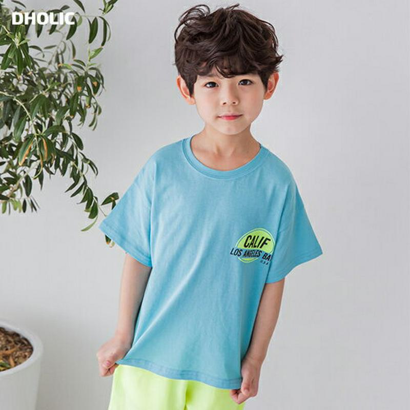 CALIFロゴTシャツ・u04061・キッズ 【3~8才】【tops】【韓国 ファッション トップス Tシャツ カットソー 半袖