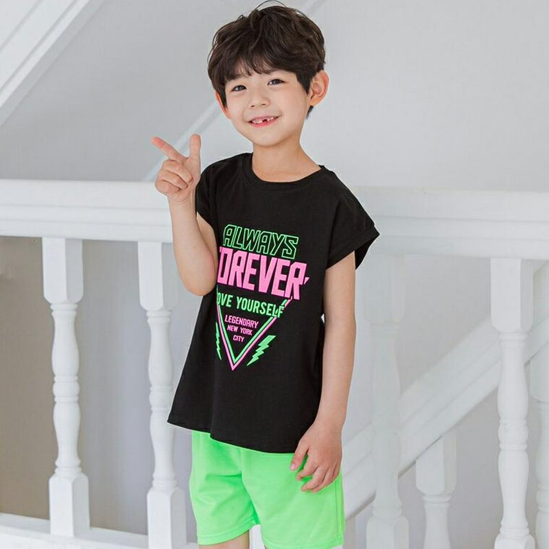 FOEVERロゴTシャツ・u04049・キッズ 【3~8才】【tops】【韓国 ファッション トップス Tシャツ カットソー 半