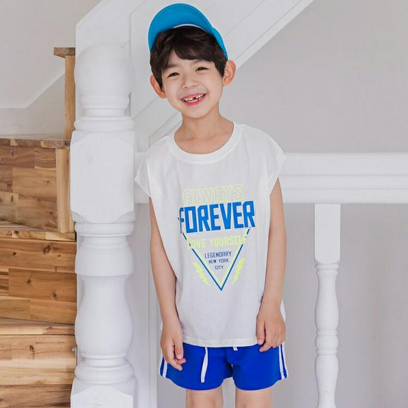 FOEVERロゴTシャツ・u04049・キッズ 【3~8才】【tops】【韓国 ファッション トップス Tシャツ カットソー 半