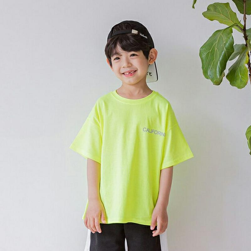 CaliforniaバックレタリングTシャツ・u04067・キッズ 【3~8才】【tops】【韓国 ファッション トップス Tシ