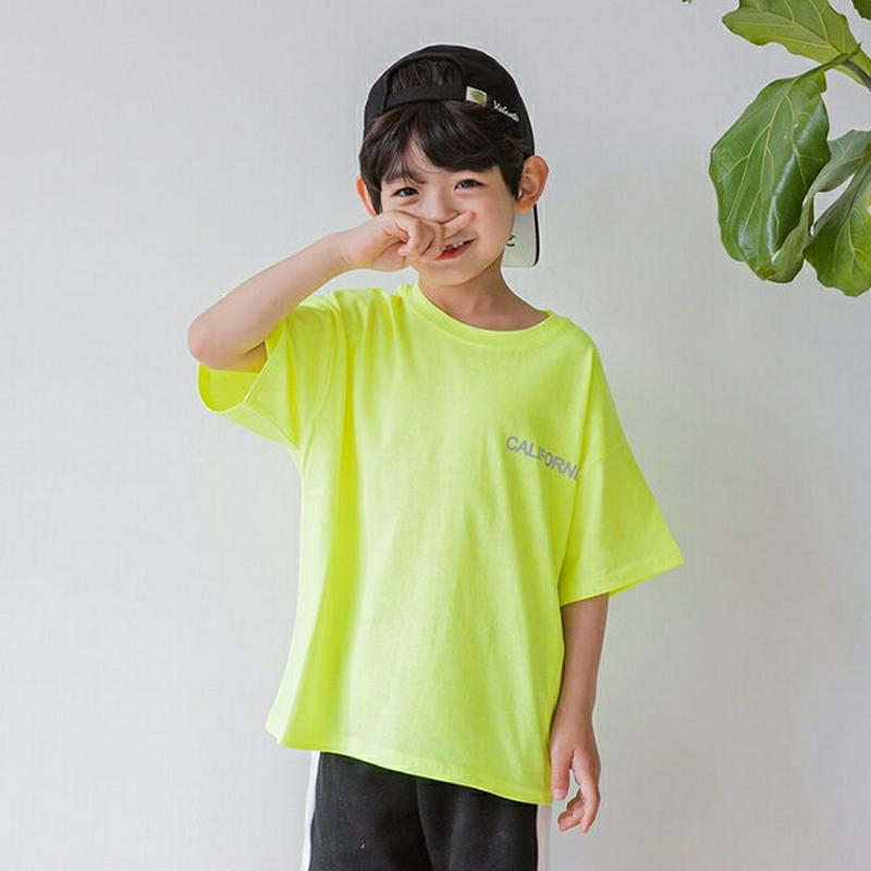 CaliforniaバックレタリングTシャツ・u04067・キッズ 【3~8才】【tops】【韓国 ファッション トップス Tシ