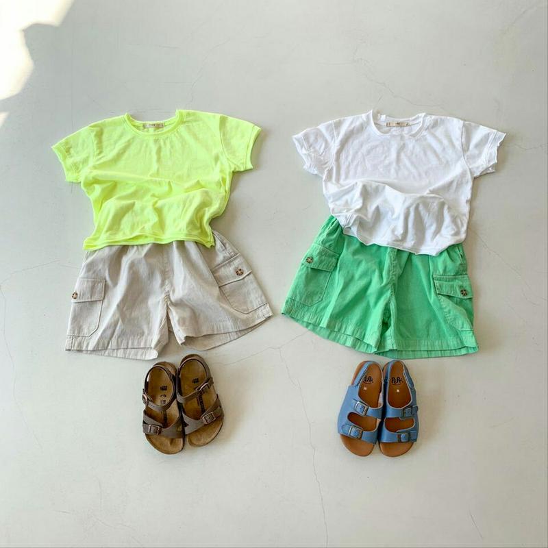 半袖Tシャツ・u04071・キッズ 【3~8才】【tops】【韓国 ファッション トップス Tシャツ カットソー 半袖 ハーフス
