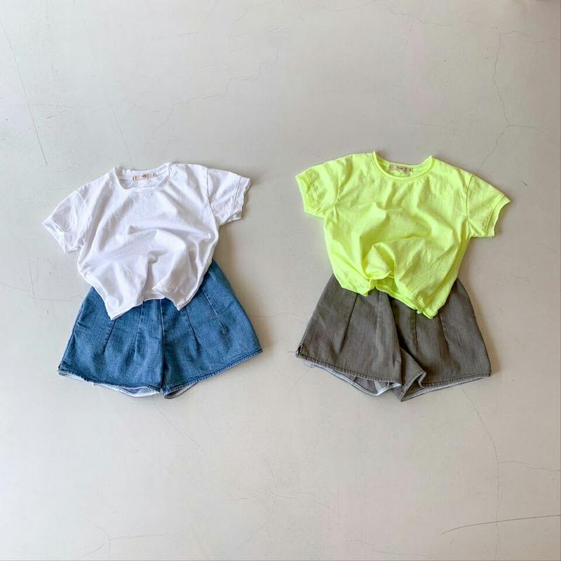 半袖Tシャツ・u04071・キッズ 【3~8才】【tops】【韓国 ファッション トップス Tシャツ カットソー 半袖 ハーフス