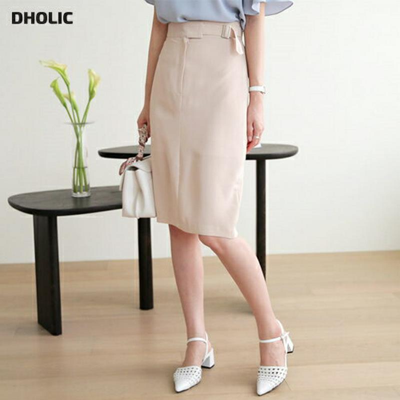 ベルトペンシルスカート・全2色・b62974 レディース【sk】【韓国 ファッション スカート ペンシルスカート ペンシル タイ