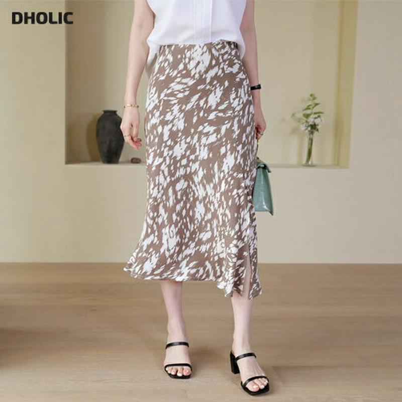 パターンフレアスカート・全2色・t62975 レディース【sk】【韓国 ファッション スカート ミディ丈 ミディスカート 総柄 