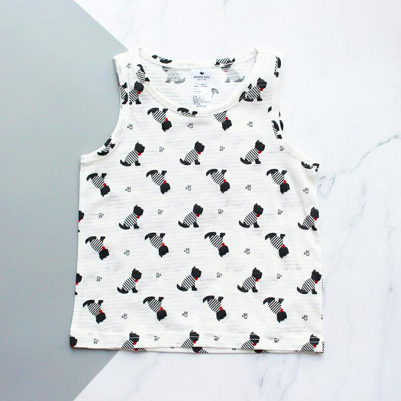 【新作10%OFF】Dogタンクトップ上下SET・p003608・キッズ 【3~8才】【SET】【韓国 ファッション セットアッ