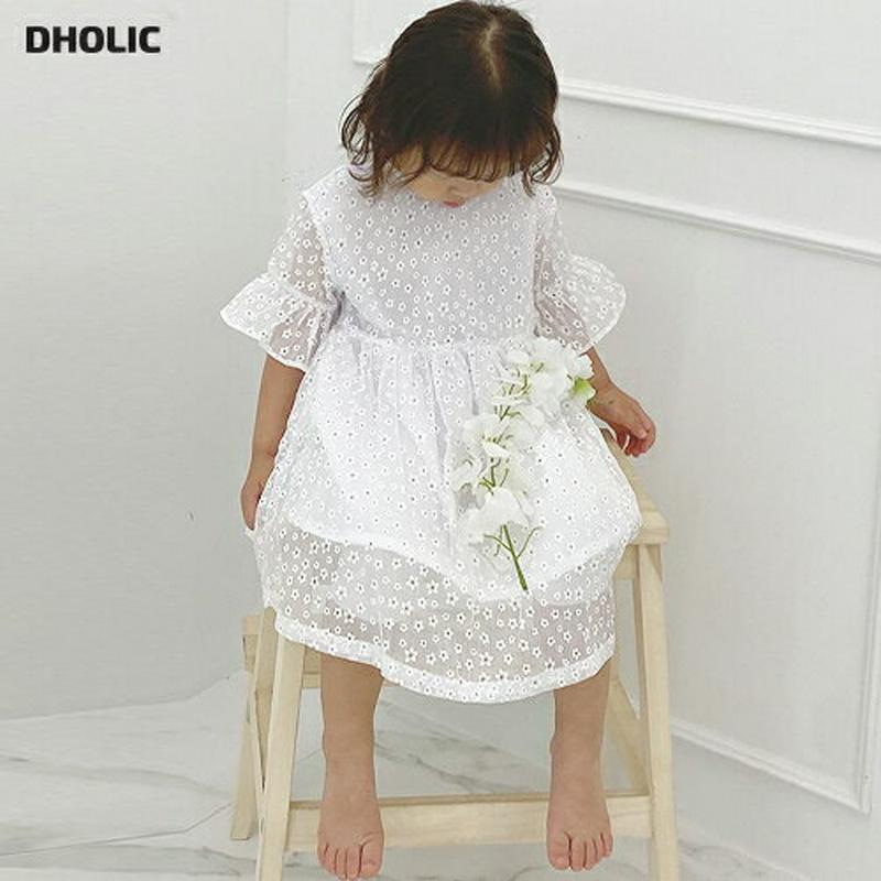 【新作10%OFF】花柄シースルーワンピース・p003609・キッズ 【3~8才】【ops】【韓国 ファッション ワンピース シ