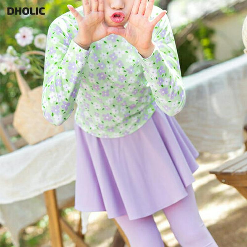 【新作10%OFF】花柄トップ水着SET・p002610・キッズ 【3~8才】【bw】【韓国 ファッション 水着 ラッシュガード