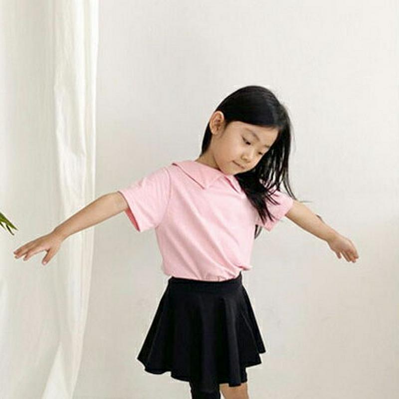 【新作10%OFF】カラーTシャツ・u04253・キッズ 【3~8才】【tops】【韓国 ファッション トップス Tシャツ カッ