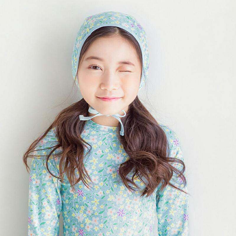 【新作10%OFF】花柄フレア水着SET・p002611・キッズ 【3~8才】【bw】【韓国 ファッション 水着 ラッシュガード