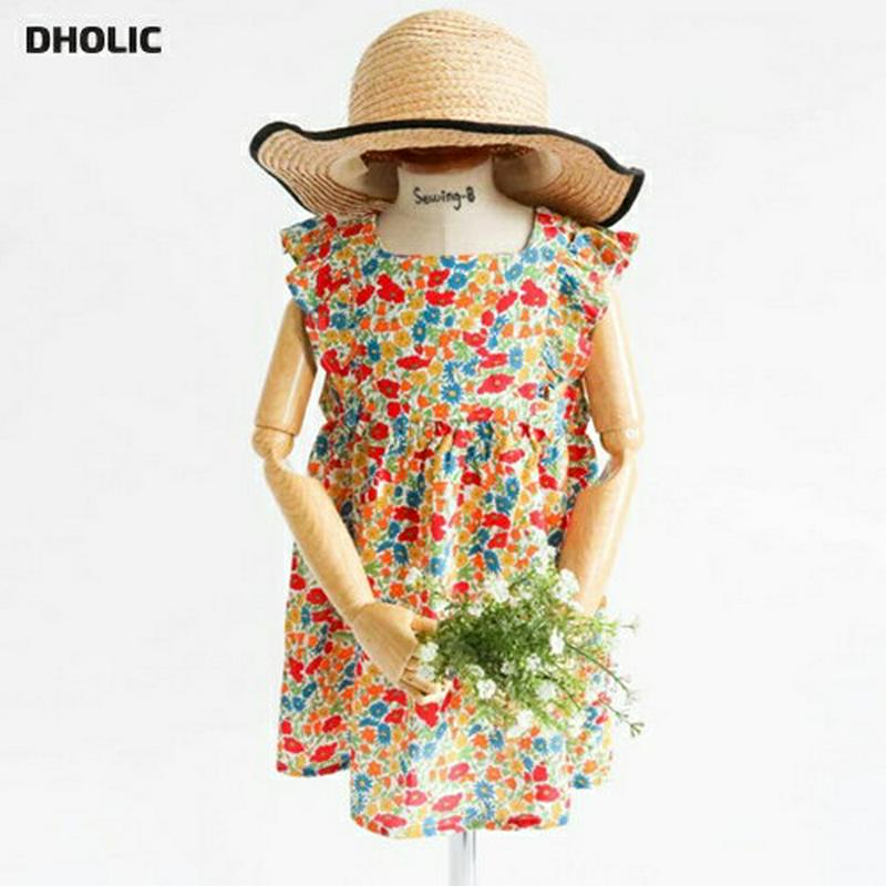 【新作10%OFF】フリルスリーブ花柄ワンピース・u04230・キッズ 【3~8才】【ops】【韓国 ファッション ワンピース 