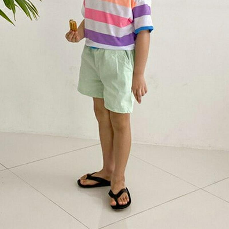 【新作10%OFF】5COLORSショートパンツ・u04156 キッズ【3~8才】【pt】【ショートパンツ 短パン ショーパン 