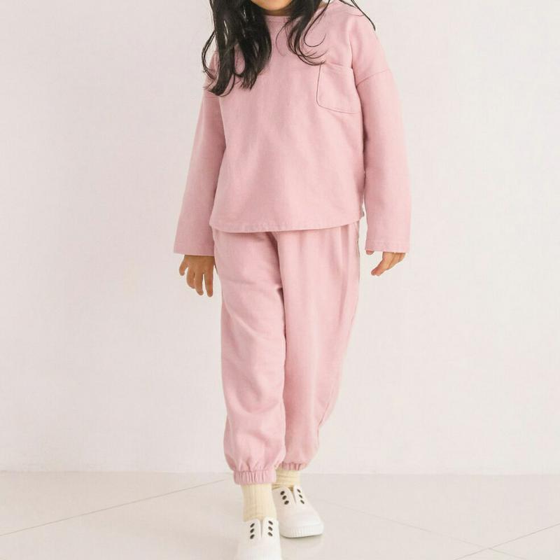 【只今10%OFF】ワンポケットTシャツ&パンツSET・u04244・キッズ 【3~8才】【SET】【韓国 ファッション セット