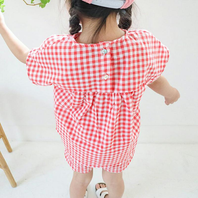 【只今10%OFF】チェック柄Tシャツ&パンツSET u03126・キッズ 【3~8才】【SET】【韓国 ファッション セットア