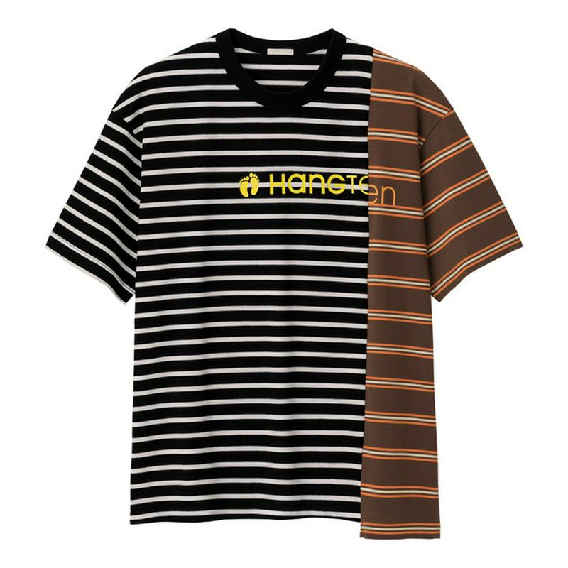 ボーダービッグT(5分袖)Hang Ten4