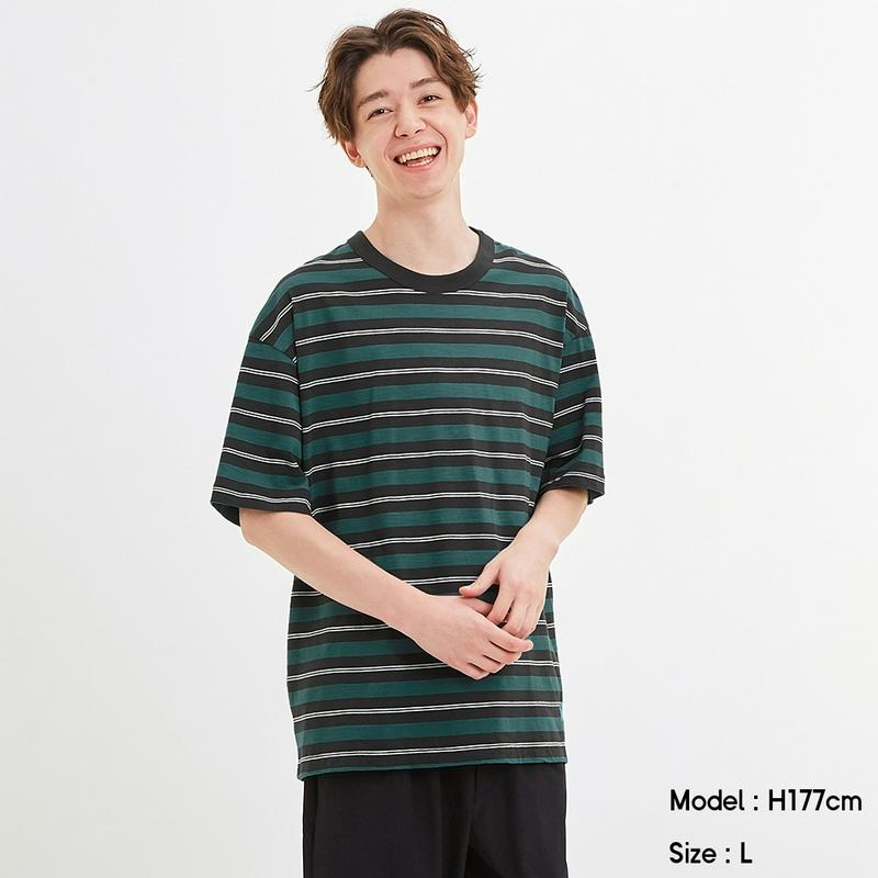 ボーダービッグT(5分袖)Hang Ten2