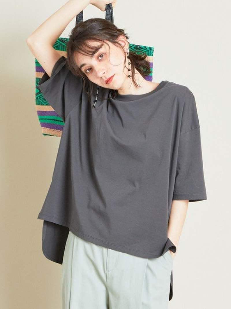 BY∴ シャツテールショートスリーブTシャツ о