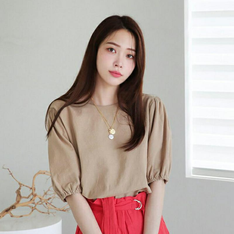 【新作10%OFF】2WAYボタンストラップブラウス・全2色・t63025 レディース【tops】【韓国 ファッション トップス