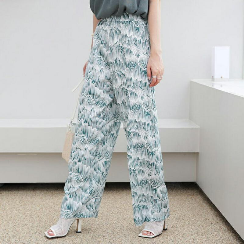 【新作10%OFF】パターンワイドパンツ・全2色・b63045 レディース【pt】【韓国 ファッション パンツ ズボン ロングパ